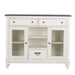 Allyson Park Buffet in White with Charcoal - Furniture 4 Less (Jacksonville, NC)