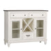 Liberty Furniture Allyson Park Buffet in White with Charcoal - Furniture 4 Less (Jacksonville, NC)