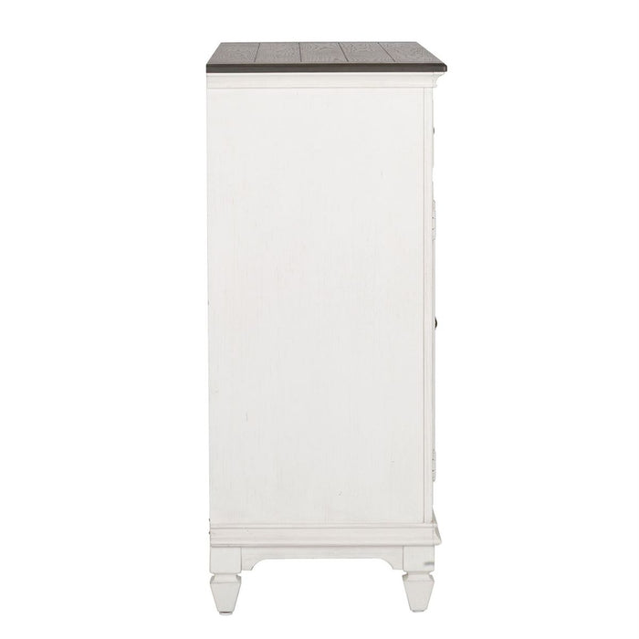 Liberty Furniture Allyson Park Buffet in White with Charcoal - Furniture 4 Less (Jacksonville, NC)