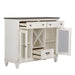 Liberty Furniture Allyson Park Buffet in White with Charcoal - Furniture 4 Less (Jacksonville, NC)