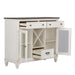 Allyson Park Buffet in White with Charcoal - Furniture 4 Less (Jacksonville, NC)