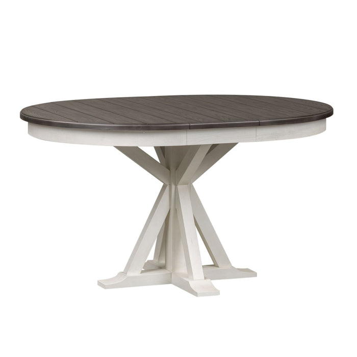 Allyson Park 5 Piece Pedestal Table Set - Furniture 4 Less (Jacksonville, NC)