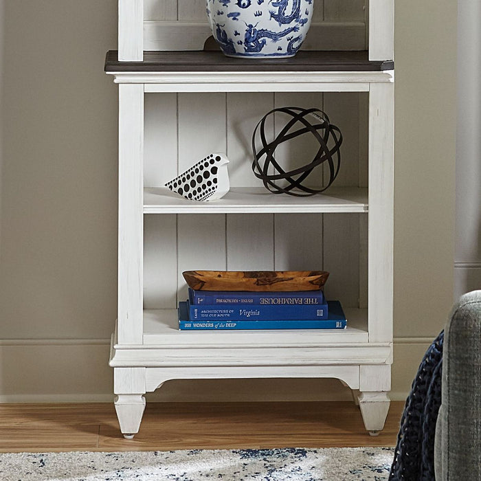 Liberty Allyson Park Left Pier Base in Wirebrushed White - Furniture 4 Less (Jacksonville, NC)