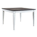 Allyson Park Pedestal Counter Height Leg Table in Wirebrushed White - Furniture 4 Less (Jacksonville, NC)