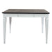 Allyson Park Pedestal Counter Height Leg Table in Wirebrushed White - Furniture 4 Less (Jacksonville, NC)