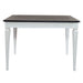 Allyson Park Pedestal Counter Height Leg Table in Wirebrushed White - Furniture 4 Less (Jacksonville, NC)