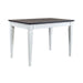 Allyson Park Pedestal Counter Height Leg Table in Wirebrushed White - Furniture 4 Less (Jacksonville, NC)