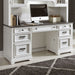 Liberty Allyson Park Jr. Executive Credenza with Hutch in Wirebrushed White - Furniture 4 Less (Jacksonville, NC)
