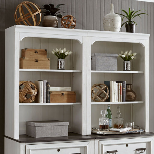 Allyson Park Bunching Lateral File Hutch in Wirebrushed White - Furniture 4 Less (Jacksonville, NC)