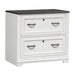 Allyson Park Bunching Lateral File Cabinet in Wirebrushed White - Furniture 4 Less (Jacksonville, NC)