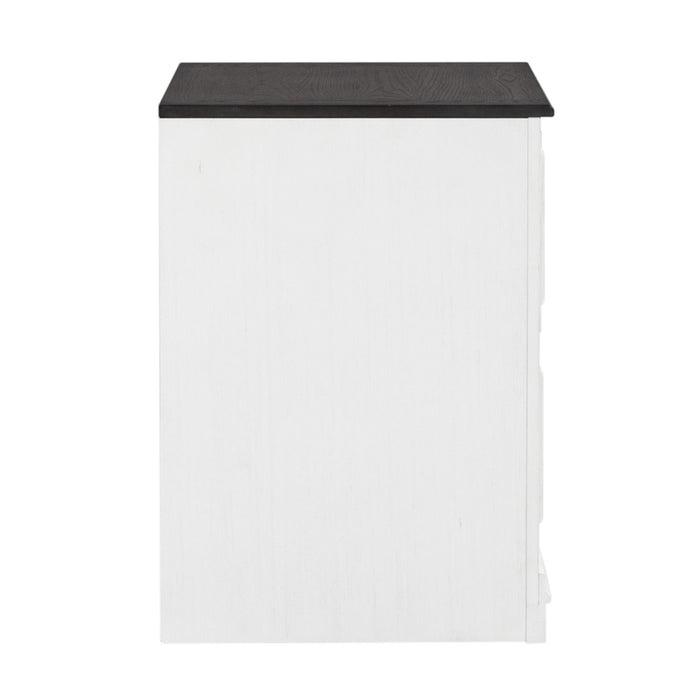 Allyson Park Bunching Lateral File Cabinet in Wirebrushed White - Furniture 4 Less (Jacksonville, NC)