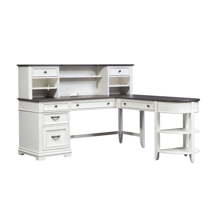 Allyson Park L Shaped Desk Set - Furniture 4 Less (Jacksonville, NC)