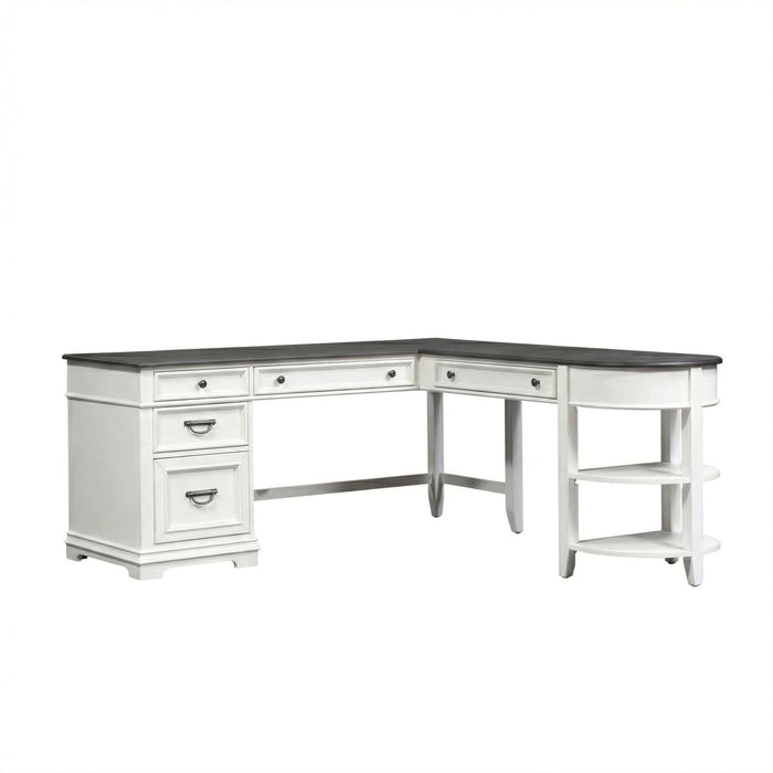 Allyson Park Opt L Shaped Desk Set - Furniture 4 Less (Jacksonville, NC)