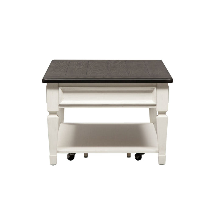 Allyson Park Rectangular Cocktail Table in Wirebrushed White - Furniture 4 Less (Jacksonville, NC)