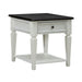 Allyson Park Drawer End Table in Wirebrushed White - Furniture 4 Less (Jacksonville, NC)