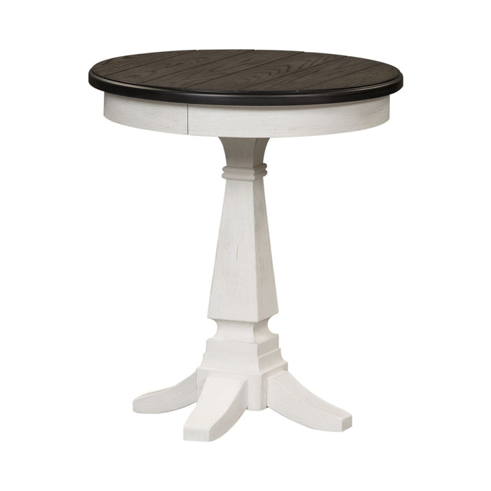 Allyson Park Chair Side Table in Wirebrushed White - Furniture 4 Less (Jacksonville, NC)