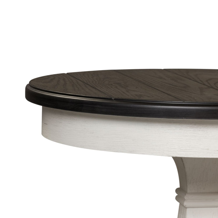 Allyson Park Chair Side Table in Wirebrushed White - Furniture 4 Less (Jacksonville, NC)