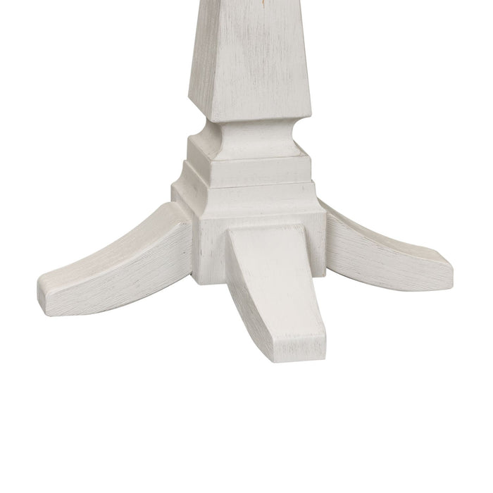 Allyson Park Chair Side Table in Wirebrushed White - Furniture 4 Less (Jacksonville, NC)