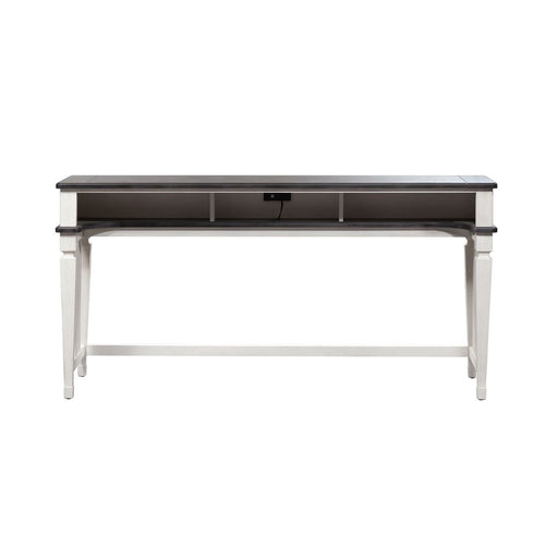 Liberty Allyson Park Console Bar Table in Wirebrushed White - Furniture 4 Less (Jacksonville, NC)