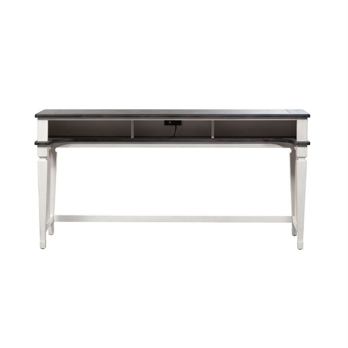 Liberty Allyson Park Console Bar Table in Wirebrushed White - Furniture 4 Less (Jacksonville, NC)