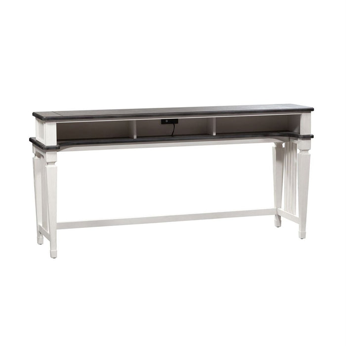 Liberty Allyson Park Console Bar Table in Wirebrushed White - Furniture 4 Less (Jacksonville, NC)