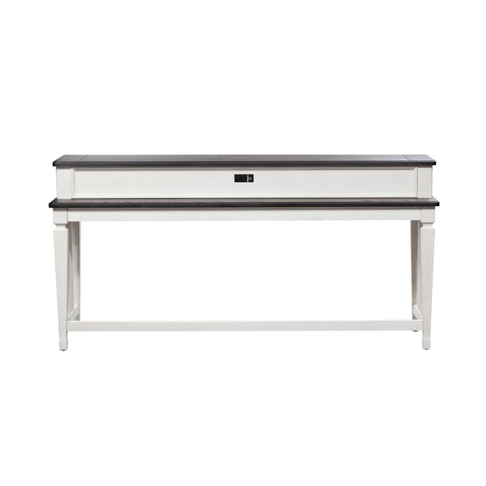 Allyson Park Console Bar Table in Wirebrushed White - Furniture 4 Less (Jacksonville, NC)