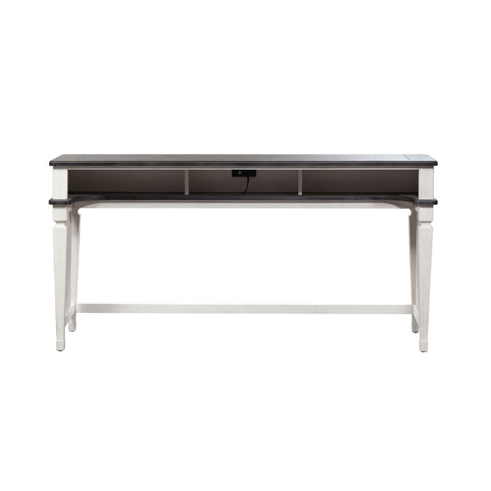 Allyson Park Console Bar Table in Wirebrushed White - Furniture 4 Less (Jacksonville, NC)