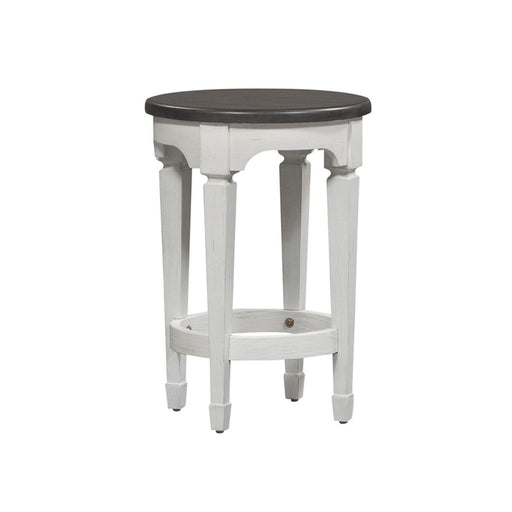 Liberty Allyson Park Console Stool in Wirebrushed White - Furniture 4 Less (Jacksonville, NC)