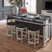 Allyson Park Console Stool in Wirebrushed White - Furniture 4 Less (Jacksonville, NC)