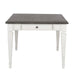 Liberty Furniture Allyson Park Rectangular Leg Table in White with Charcoal - Furniture 4 Less (Jacksonville, NC)
