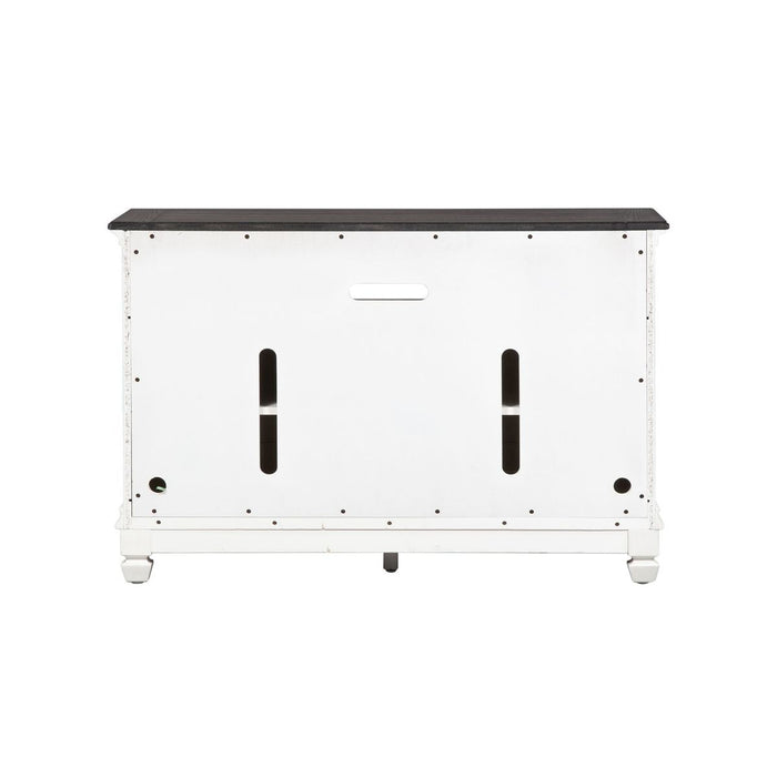 Liberty Furniture Allyson Park 46 Inch TV Console in Wirebrushed White - Furniture 4 Less (Jacksonville, NC)