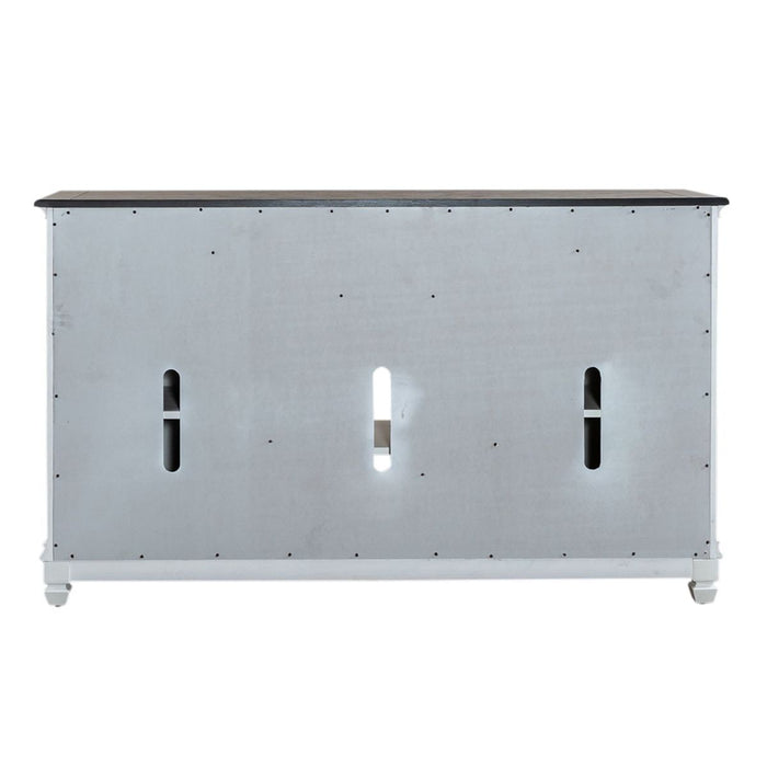 Liberty Furniture Allyson Park 68 Inch Highboy TV Console in Wirebrushed White - Furniture 4 Less (Jacksonville, NC)