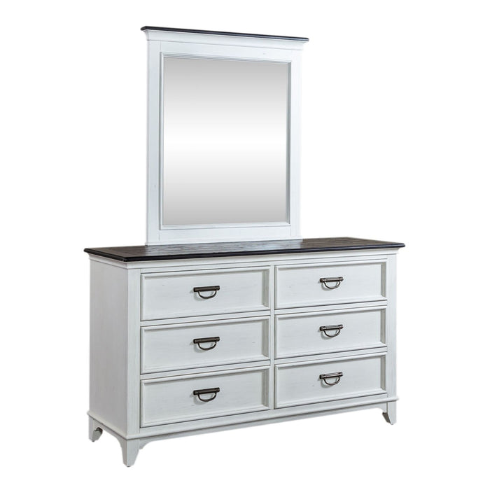 Allyson Park Full Panel Bed, Dresser & Mirror - Furniture 4 Less (Jacksonville, NC)