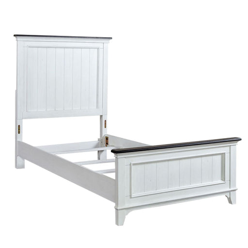 Liberty Furniture Allyson Park Twin Panel Bed in Wirebrushed White EST SHIP TIME APPX 4 WEEKS - Furniture 4 Less (Jacksonville, NC)