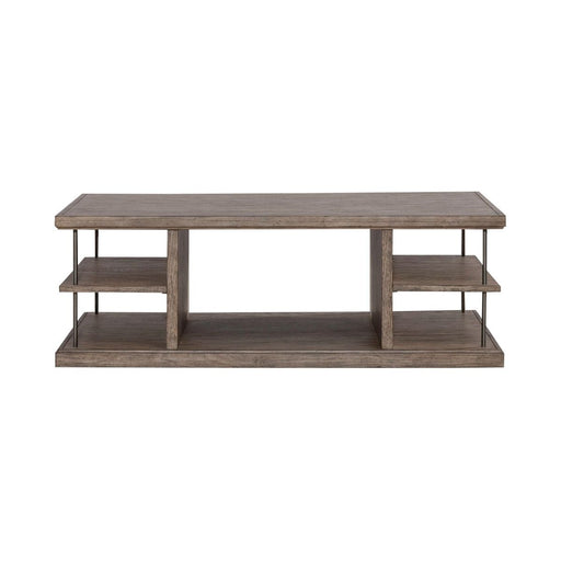 Liberty Furniture City Scape Cocktail Table in White Oak Veneers - Furniture 4 Less (Jacksonville, NC)