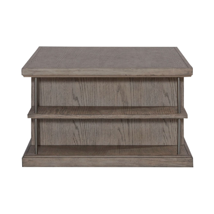 City Scape Cocktail Table in White Oak Veneers - Furniture 4 Less (Jacksonville, NC)