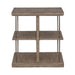 City Scape End Table in White Oak Veneers - Furniture 4 Less (Jacksonville, NC)