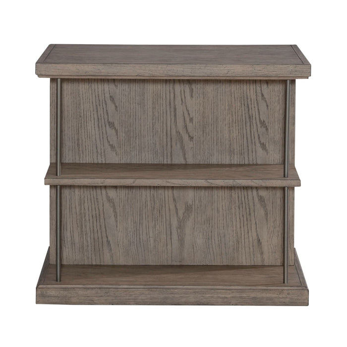 City Scape End Table in White Oak Veneers - Furniture 4 Less (Jacksonville, NC)