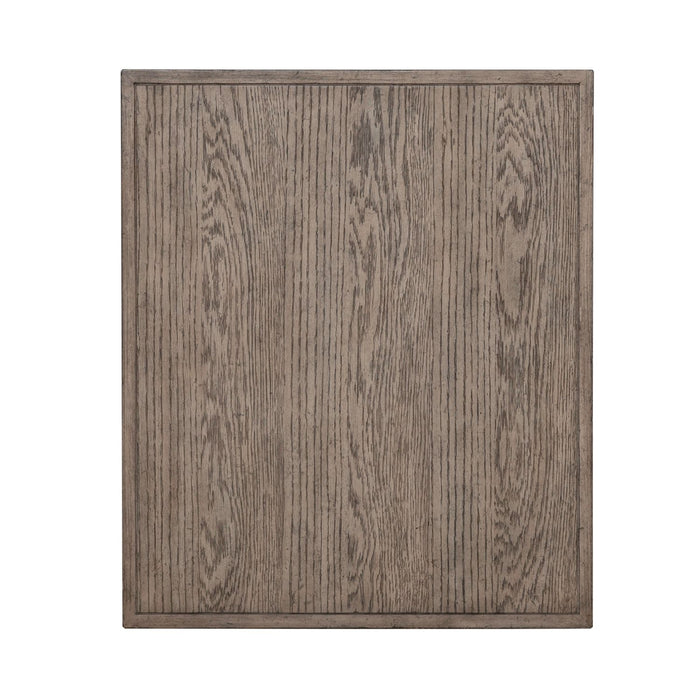 City Scape End Table in White Oak Veneers - Furniture 4 Less (Jacksonville, NC)