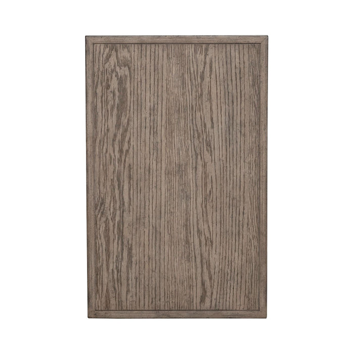 City Scape Chair Side Table in White Oak Veneers - Furniture 4 Less (Jacksonville, NC)