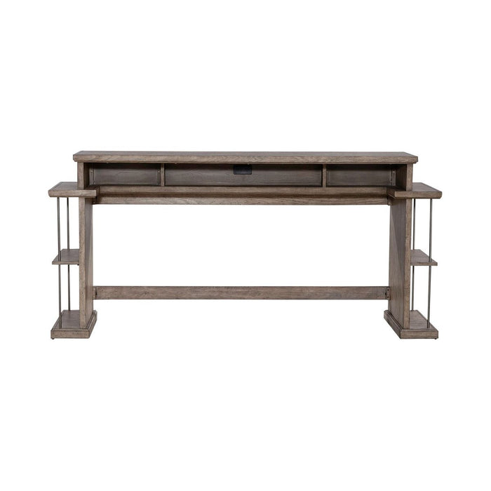 Liberty Furniture City Scape Console Bar Table in White Oak Veneers - Furniture 4 Less (Jacksonville, NC)