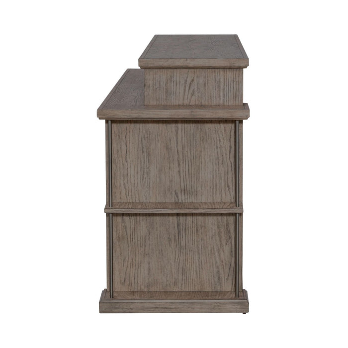 City Scape Console Bar Table in White Oak Veneers - Furniture 4 Less (Jacksonville, NC)