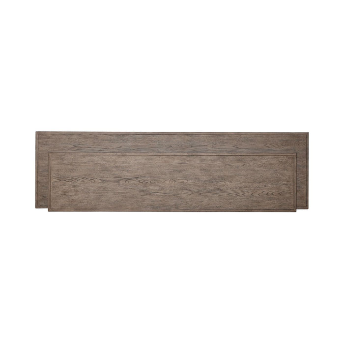 City Scape Console Bar Table in White Oak Veneers - Furniture 4 Less (Jacksonville, NC)