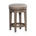 City Scape Upholstered Swivel Console Stool in White Oak Veneers - Furniture 4 Less (Jacksonville, NC)
