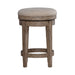 City Scape Upholstered Swivel Console Stool in White Oak Veneers - Furniture 4 Less (Jacksonville, NC)