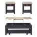 Heatherbrook Opt 3 Piece Set (1-Cocktail 2-End Tables) - Furniture 4 Less (Jacksonville, NC)