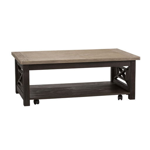 Heatherbrook Cocktail Table in Charcoal and Ash - Furniture 4 Less (Jacksonville, NC)