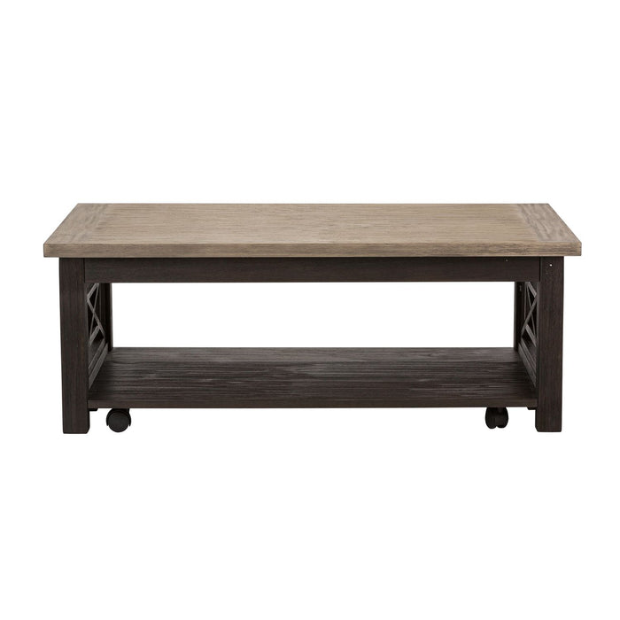Heatherbrook Cocktail Table in Charcoal and Ash - Furniture 4 Less (Jacksonville, NC)