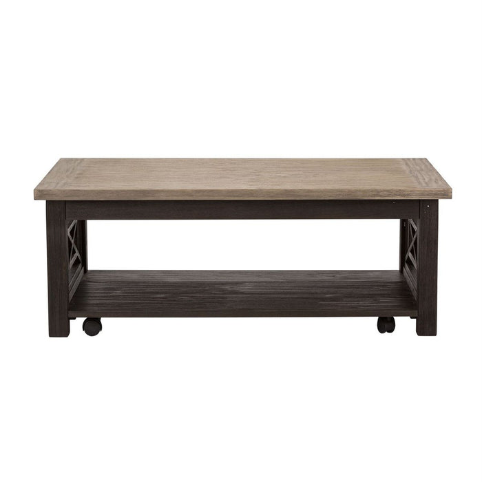 Liberty Heatherbrook Cocktail Table in Charcoal and Ash - Furniture 4 Less (Jacksonville, NC)