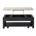 Heatherbrook Lift Top Cocktail Table in Charcoal and Ash - Furniture 4 Less (Jacksonville, NC)